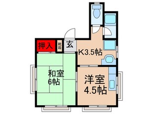 友田マンションの物件間取画像